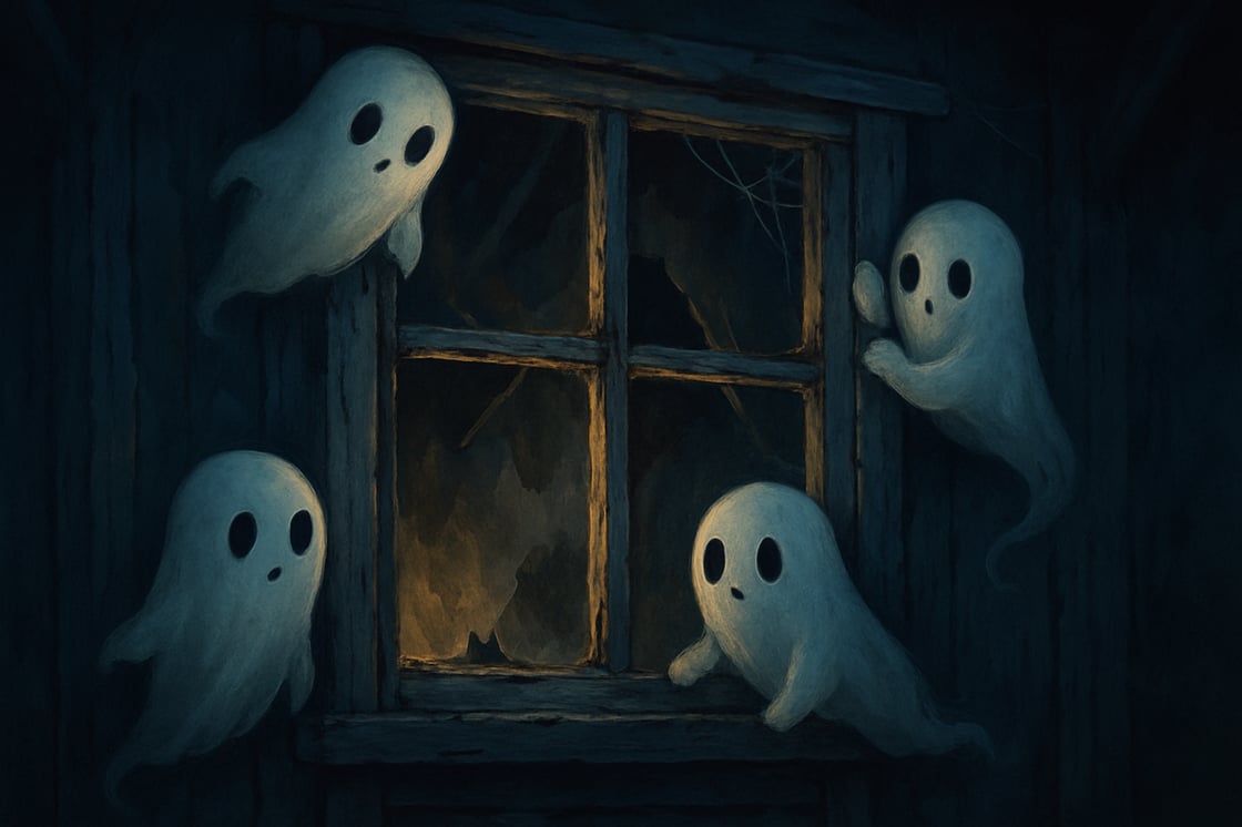 cute ghosts creeping around rickety windows-2